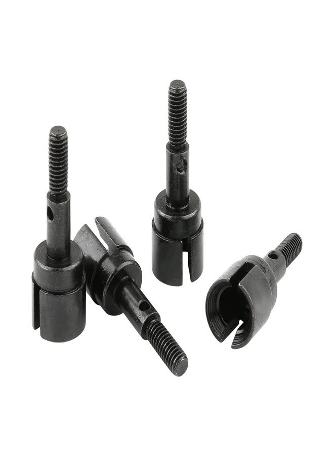 Rchobbytop 4 Sets 12mm Wheel Hex Drive Hub Adapter & Steel Stub Axle & M4 Lock Nut & Wrench, Replace Parts of 102042 (02134) 122042 02033 for 1/10 RC Truck HSP 94108 94111 94123 94124 94170, Black - Image 4